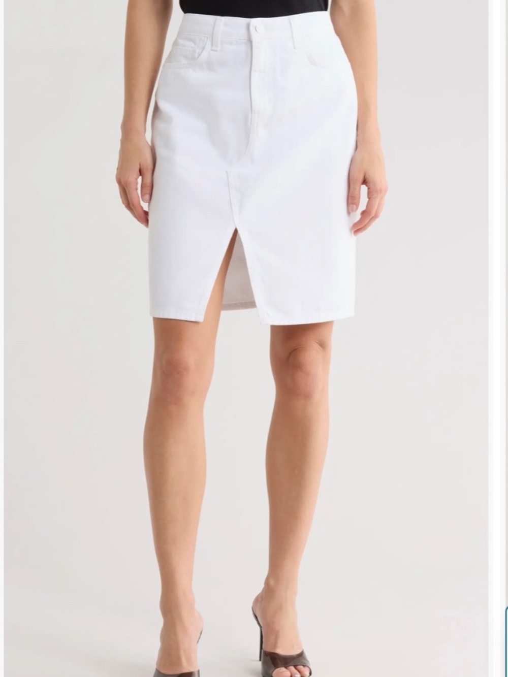 L’AGENCE TYLEE DENIM SKIRT - WHITE, sz 31